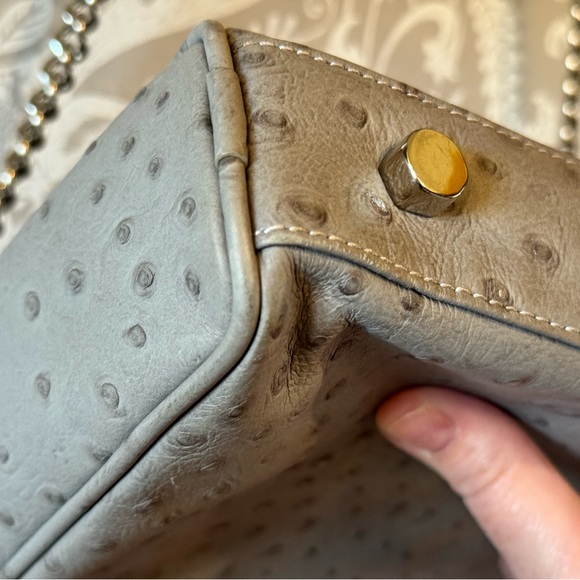 Rebecca Minkoff MAC Daddy Bag Soft Grey Leather Silver Hardware Removable Strap - Picture 10 of 16